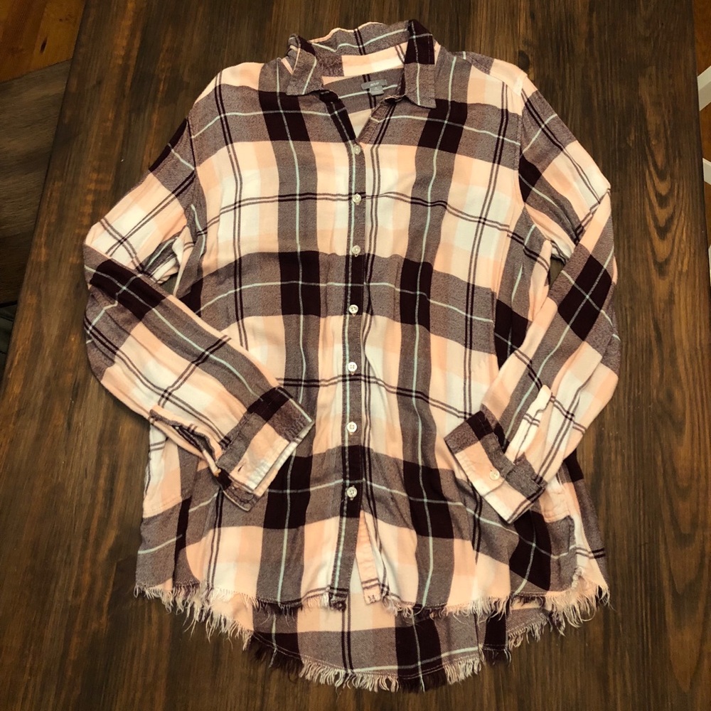 Aerie flannel button down XL